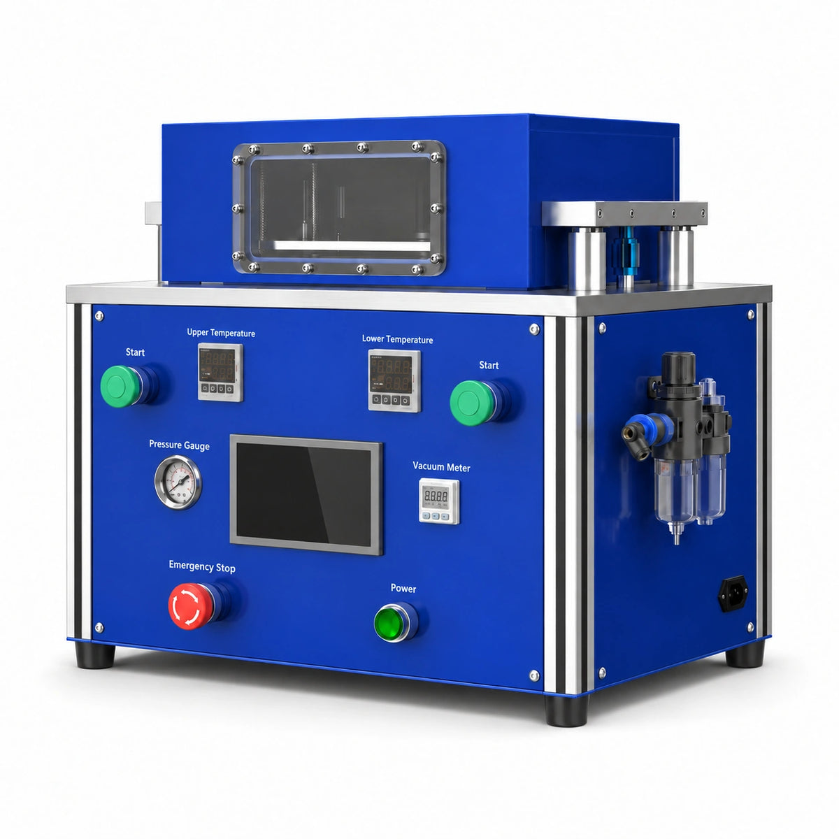 FL-BFZ series pouch cell vacuum secondary sealing machine with viewing window and temperature controls