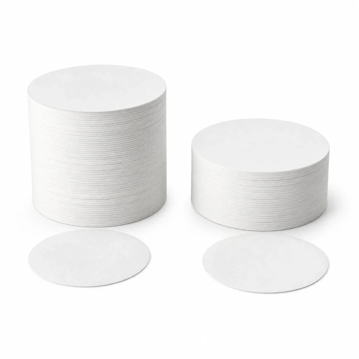 GF/A and GF/F 90 mm glass fiber membrane stack comparison