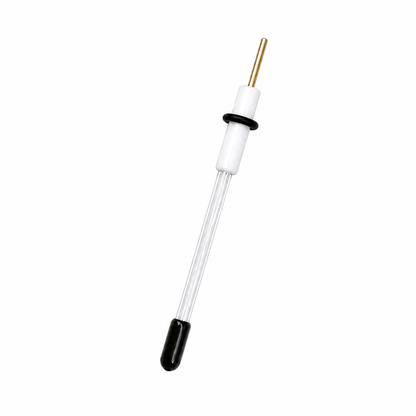 Angled view of R0202 silver silver-ion reference electrode